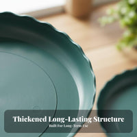Flower Pot Saucer Prevents Spills Flower Pot dripping Tray Sturdy Round Plant dripping Tray for Gardeners, Homeowners, Garden, Balcony, Outdoor