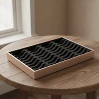 40-Slot Bangle Tray with Slots Slim-Profile Bangle Organizer Tray Rigid Multi-Section for Collectors, Countertop