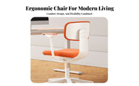 Thick Padded Seat Ergonomic Task Chair 360-Degree rotation mediumspine Mesh Task Chair space-saving Design Computer Seating Wheeled Base for Students, distant Workers, Adults, Study Room, Bedroom, Workspace