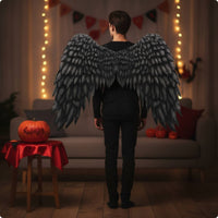 Angel Wing with Elastic Straps Foldable Angel Wing Lightweight Accessory for Cosplay