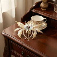 Butterfly Tassel Hair Clip Dangling Butterfly Hair Barrette Jeweled for Cosplayers, Costume Parties