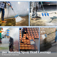 3-in-1 Turbo Nozzle Head Leak Proof High Pressure Washer Sprayer Head Long-Lasting for DIYers, Vehicle Washing, Decks, Patios