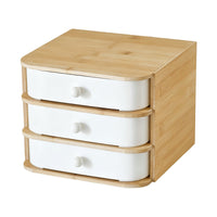 Multi-layer Arc Drawer Storage Box with Bamboo Board