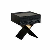 Nightstand Drawer Storage Sleek Design for Bedroom Hallway Use