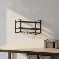Wall-Mounted Power Tool Organizer 3 Layer Power Tool Organizer Wall Mount Easy Assembly Utility Rack with Shelves for Handymen