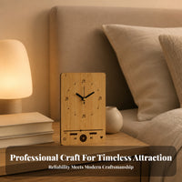 Easy-to-Read Dial Now Playing Clock Goods Tabletop for Desktop Display