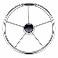 Stainless Steel Boat Steering Wheel Corrosion-Resistant Marine Steering Wheel Rustproof Universal for Boats