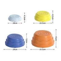 11 Pieces Stepping Stones with Anti-Slip Pads Molded Balance Stepping Stones Balance Blocks Thick Sensory Toy Safe for Children