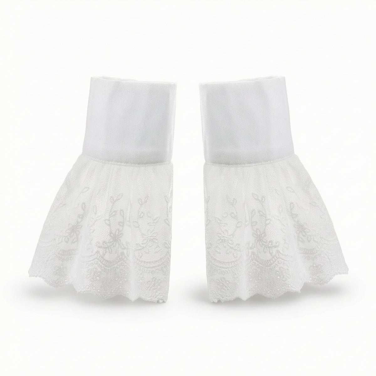 Lace Sleeve Cuffs Flared Lace Wrist Cuffs Delicate Apparel for Women