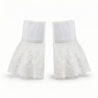 Lace Sleeve Cuffs Flared Lace Wrist Cuffs Delicate Apparel for Women