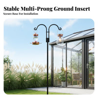 Double Arm Shepherd's Hook Multi-Purpose Double Shepherd's Hook for Gardeners