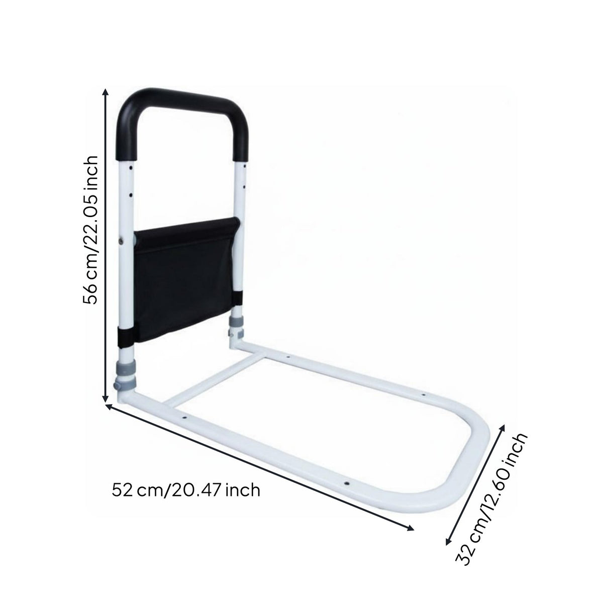 Fall Safety Bedside Assist Handle Non-Slip Grip Adjustable Bed Assist Handle Heavy-Duty for Women, Post-Surgery Patients