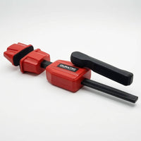 Rubberized Grip 20 Mm Bench Clamp Knurled Knobs Wooden Workbench Clamp Hand Lever Table Vise Metal Bar for Woodworking