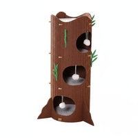 Stable and Long-Lasting Multi-Level Felt Feline Perch With Hanging Ball Toys Kitten Activity Perch Cozy Condos for Multiple Cats