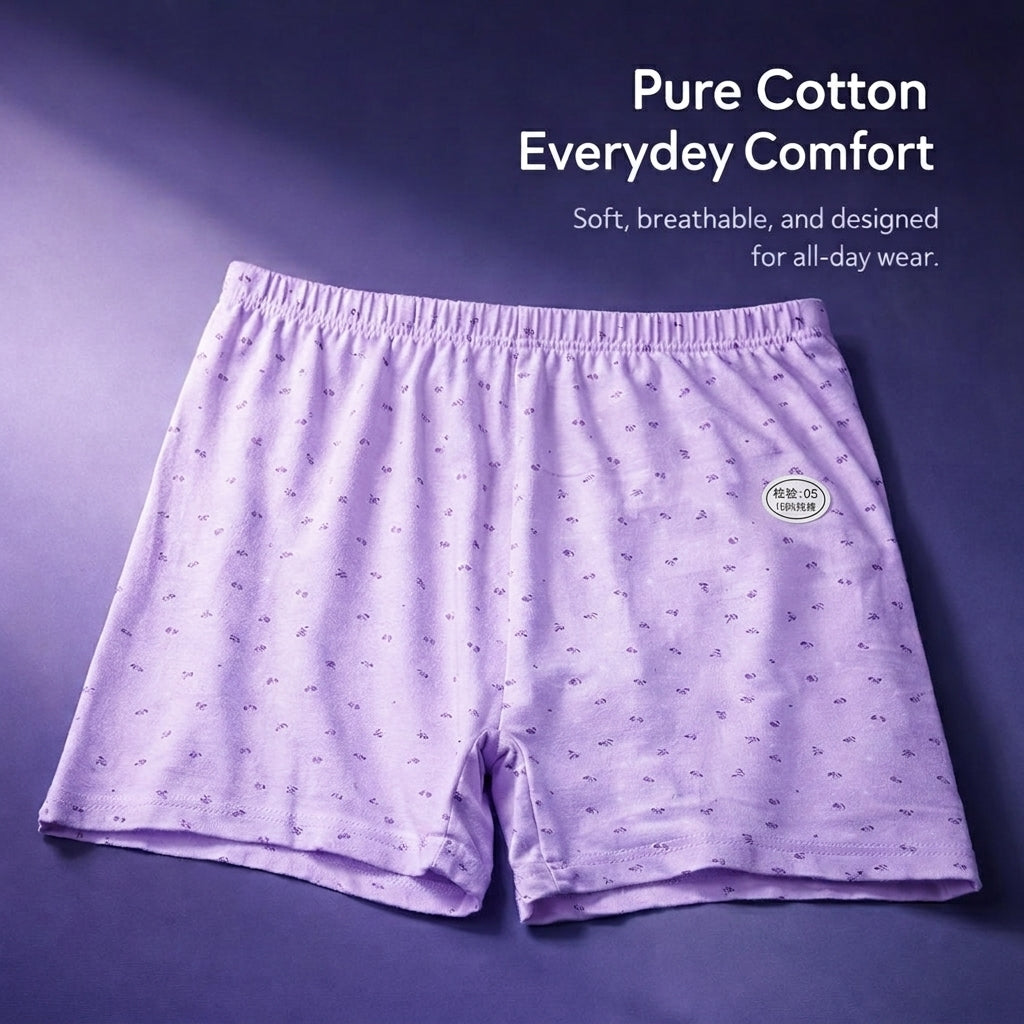 Women's High Waisted Underwear with Breathable Material, Full Coverage Multipack for Everyday Comfort, Elastic Waistband Design for Mature Ladies