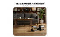 Adjustable Dumbbell Reliable Fastening System Adjustable Dumbbells Versatile Instant Adjust Dumbbell Set for Women, Beginners
