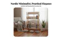 Floor-Standing 5-Tier Etagere bookshelf Space-Saving 5-Tier accessible-shelving Shelving unit multifunctional bookshelf Sturdy Construction for Book Lovers, Collectors, Office Workers, Bedroom, Entryway