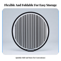 Built-in Handle Round Reflective Inspection Board Compact Foldable Damage Inspection Board