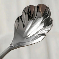 Shell-Shaped Spoon Scalloped Shell Spoon Food-Grade Decorative for Dessert, Afternoon Tea