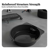 Oil Drain Pan 8L Capacity Car Oil Change Pan PP Construction for DIY Mechanics, Auto Repair Shop, Home Garage