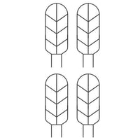 4 Pieces Metal Plant Trellis Tall Trellis with Arched Top Indoor Climbing Frame for Balcony