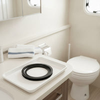2 Pieces RV Toilet Seal Gasket Easy to Install RV Toilet Seal Gasket Long-Lasting Wear-Resistant for RV Owner Owners