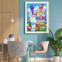 Easter DIY Painting Kit Sparkling Crystals 5D Crystal Craft Handmade Craft Set for Crafters, Wall Decor, Living Room