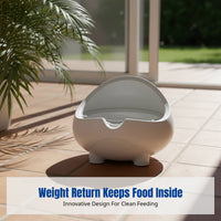 Space Capsule Pet Bowl, Anti-Spill Cat Dog Feeder, Single Bowl, Multiple Colors, Modern Home Use