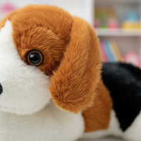 Cute Design Prone Beagle Stuffed Animal Cuddly Beagle Stuffed Animal Toy fluffyLike Softness for Bedtime, Playtime