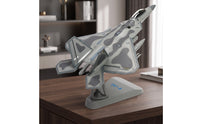 1:72 Scale F-22 Predator Model Die-Cast Aircraft Model with Stand Static Collectible for Enthusiasts