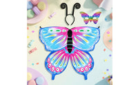 Wing-Shaped Butterfly Wings Cape with Headband Colorful Butterfly Wings Costume with Headband Lightweight Comfortable for Children, School Performances