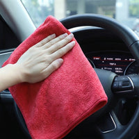 360 GSM Car Microfibre Cloth and Microfibre Towel, Portable Touch Up Towel for Detailing, Whip-Stitched Mixed-Fiber Yarn for Water Absorption