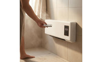 1800W Electric Heater Fan Rectangular Housing Wall Mounted Heater Front Grille Home Heating for Bathroom, Bedroom