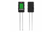 Large Backlit LCD Screen 6-in-1 Soil Tester Portable Design Soil Moisture Light Fertility Meter °C/°F Switchable Multi-Function Plant Sensor Easy to Use for Farmers, Gardeners, Houseplant Owners, Greenhouse, Farm, Potted Plants, Lawn