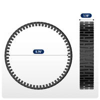 2 Pieces Black Replacement Tire Shock Absorption Deep Groove Tire Cushioning Vehicle Part