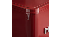 Wheeled Trash Can with Lid Modern Trash Can with Wheels Large Garbage Bin with Wheels Glossy for Bedroom