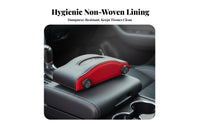 Luxury Feel Car Tissue Holder Easy Reach Armrest Tissue Container Effortless Dispensing for Children, Center Console, Back Seat, Dashboard