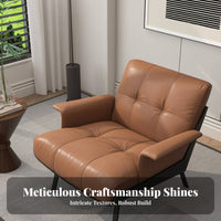 Italian Inspired Design arc-shapedrear Armchair Signature design Accent Chair Upholstered Indoor Furniture Ergonomic Comfort for Hotel Managers, Interior Designers, Business Owners