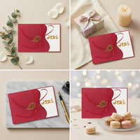 Personalized Creative High-End Birthday Greeting Card with Metal Decoration Invitation Card for Employees and Customers, Customizable