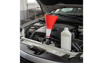 Adjustable Oil Funnel Quick Refueling Oil Change Funnel Transparent Body