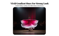 Flocape Effect Gradient Cape Shawl Large-Scale Visual Wearable Performance Capes Lightweight Dance Cape Comfortable for Students, Performers, Opening Ceremonies, School Events, Stage Performances, Sports Fields