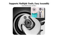 3 Pieces Universal Modification attachment Angle Grinder Flange Nut and Wrench Set Wear-Resistant Grinder Flange Nut and Spanner Set Easy to Use Power Tool Accessory for DIY hobbyists, Construction Workers, Professionals, Home Repair, Workshop, Garage