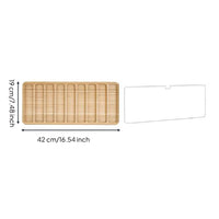 Wooden Strap Display Box Acrylic Lid Watch Strap Display Case Bamboo Wood Bamboo Wristband Organizer for Desk