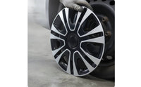 4 Pieces 14-Inch Wheel Cover Easy to Install Multi-Spoke Hubcap OEM Replacement Hub Caps for Steel Wheels