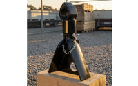 Triangular Coupler Trailer Coupler Black Locking Pin Rust-Resistant for DIY Builders, Towing