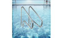 Pool Handrail 304 Stainless Steel Pool Handrail with Mounting Ends Easy to Install for Homeowners