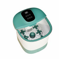 Foot Spa Automatic Heating Foot Bath Basin, Deep Soaking Tub with Steam and Massage Rollers