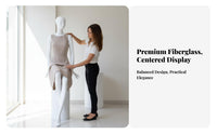 High-End Fiberglass Mannequin Elegant Design women's Clothing Mannequin Stable Base Female Display Figure Long-Lasting for Shop Merchandisers, Fashion Designers, Window Displays, Boutiques, Shopping Malls, Exhibitions