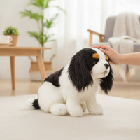 Cavalier King Charles Spaniel Stuffed Animal Lifelike Cavalier Spaniel Stuffed Animal Dog Plushie Realistic Stuffed Dog Toy