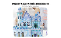 Ice Castle 3D Puzzle Great Gift 3D Castle Puzzle Easy to Assemble Kids' Toy for Children, Adults, Arts and Crafts, Desktop Decoration, School Projects